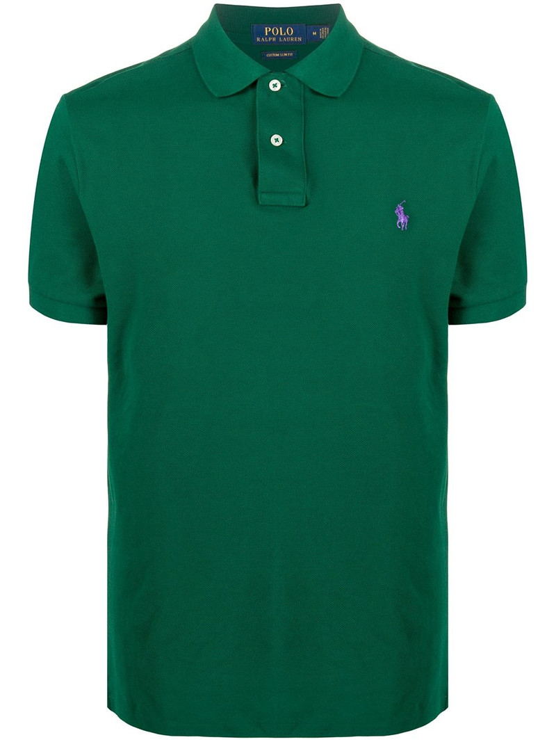 embroidered logo polo shirt 1