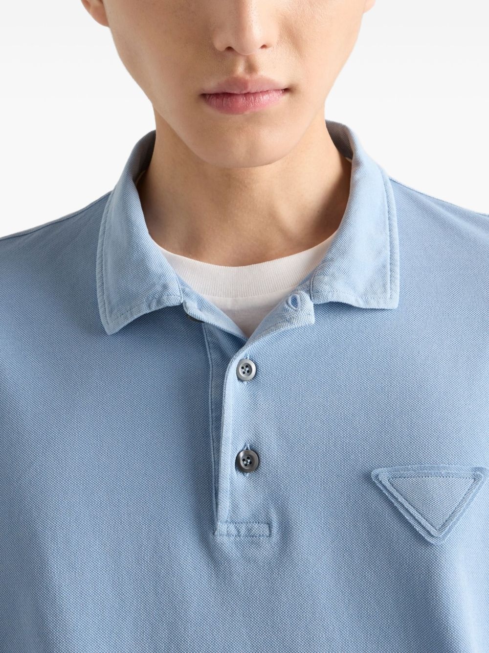 triangle logo polo shirt - 5