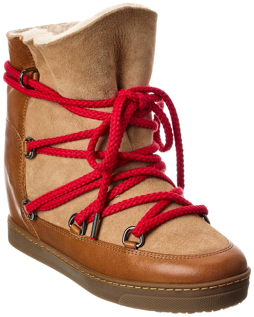 Isabel Marant Nowles Suede & Leather Snow Boot - 1