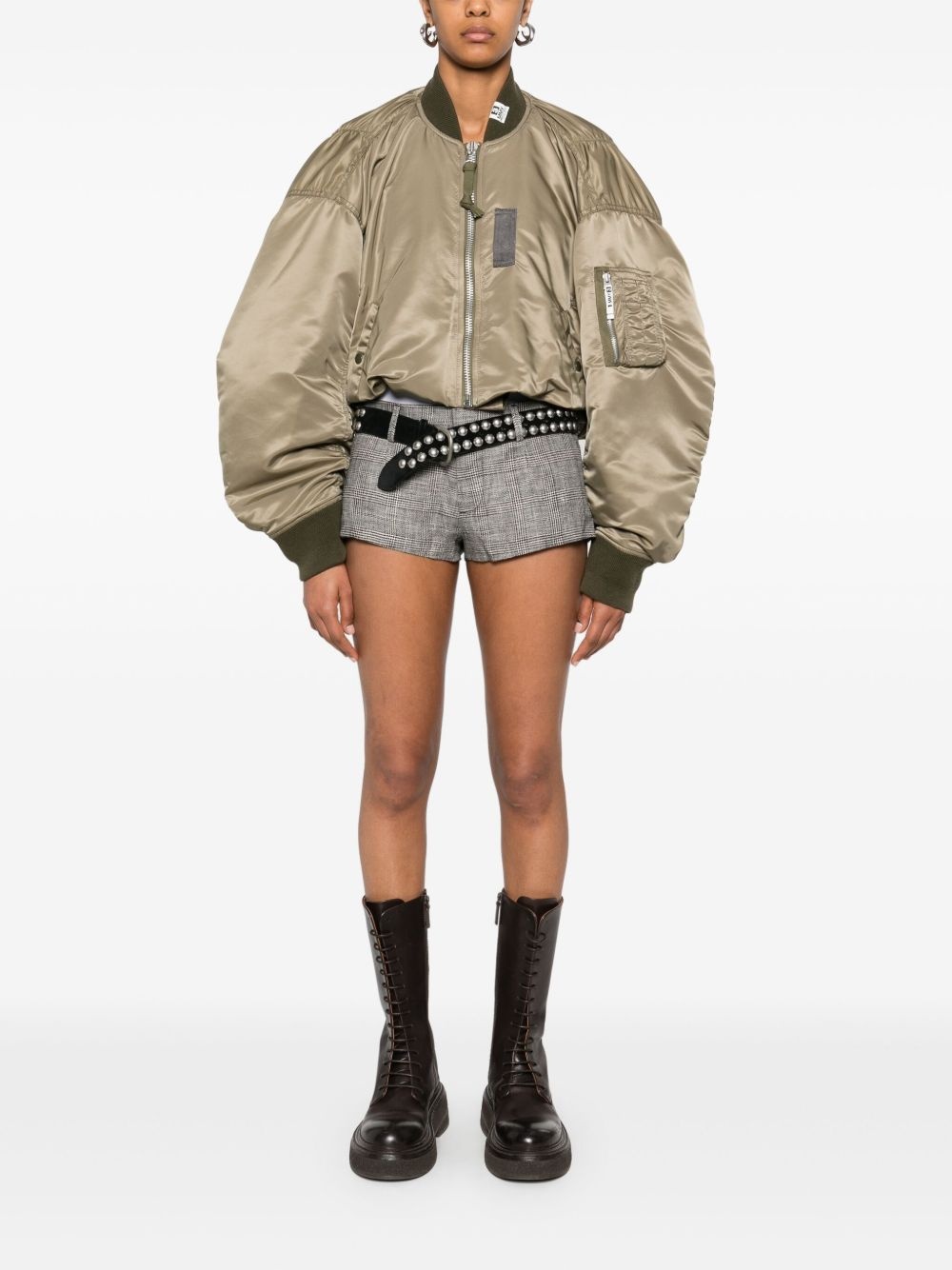 tailored mini shorts - 2