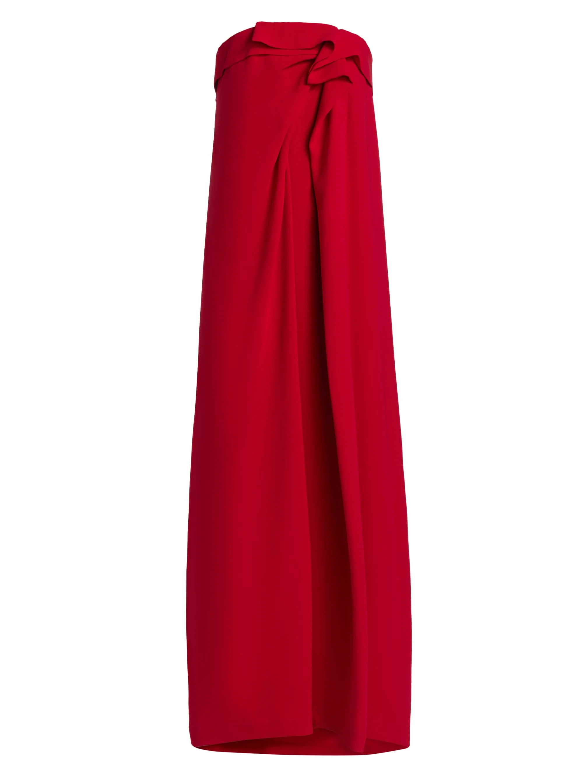 Women's Manuela Silk Strapless Gown - Red - 1