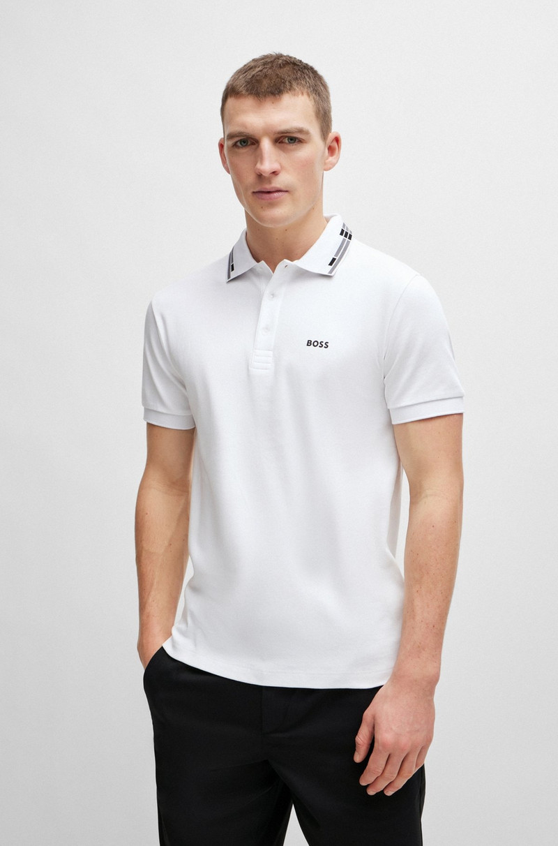 INTERLOCK-COTTON SLIM-FIT POLO SHIRT WITH COLLAR GRAPHICS 2