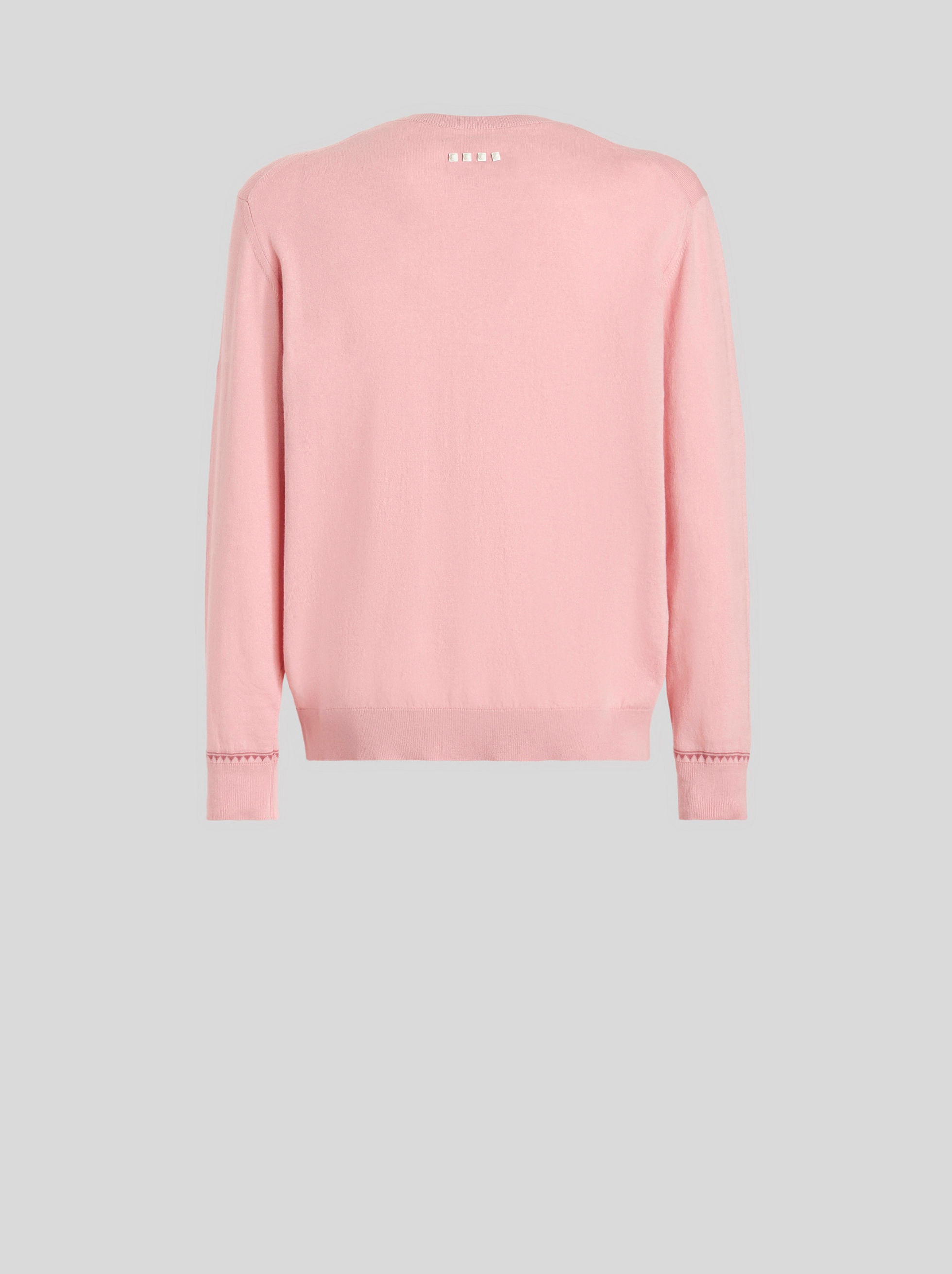 COTTON JUMPER WITH DECORATIVE GRECA - 5