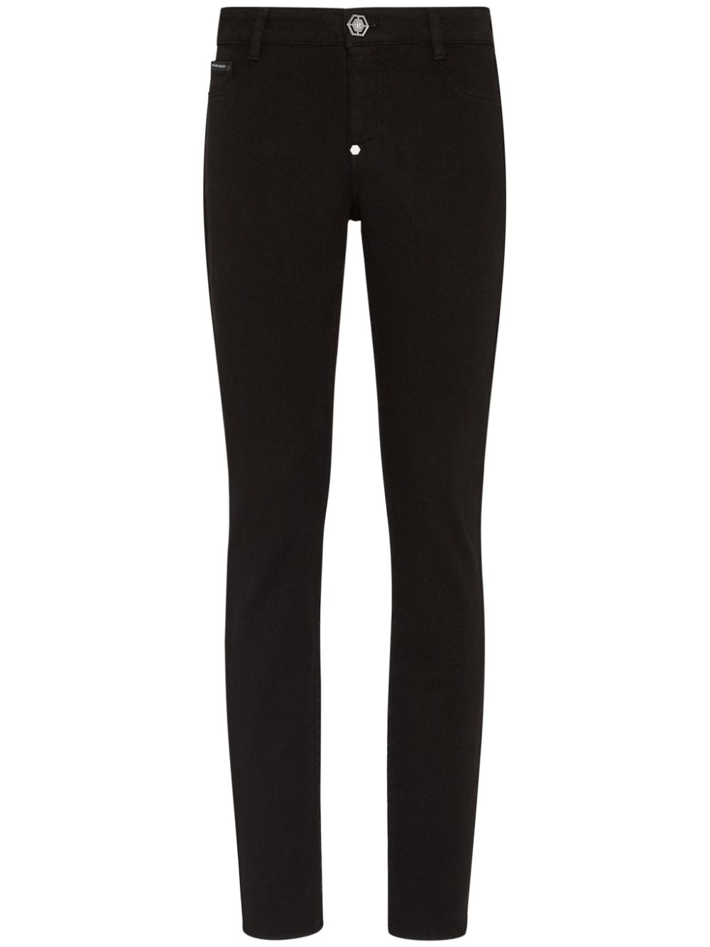 logo-patch skinny jeans - 1