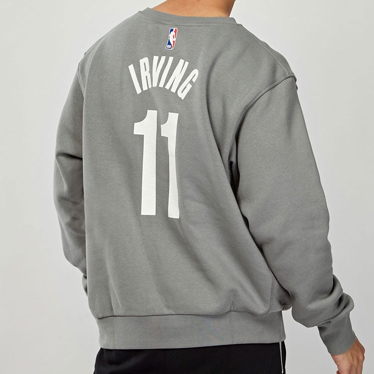 Air Jordan Brooklyn Nets Round Neck Pullover Gray CN1035-002 - 4