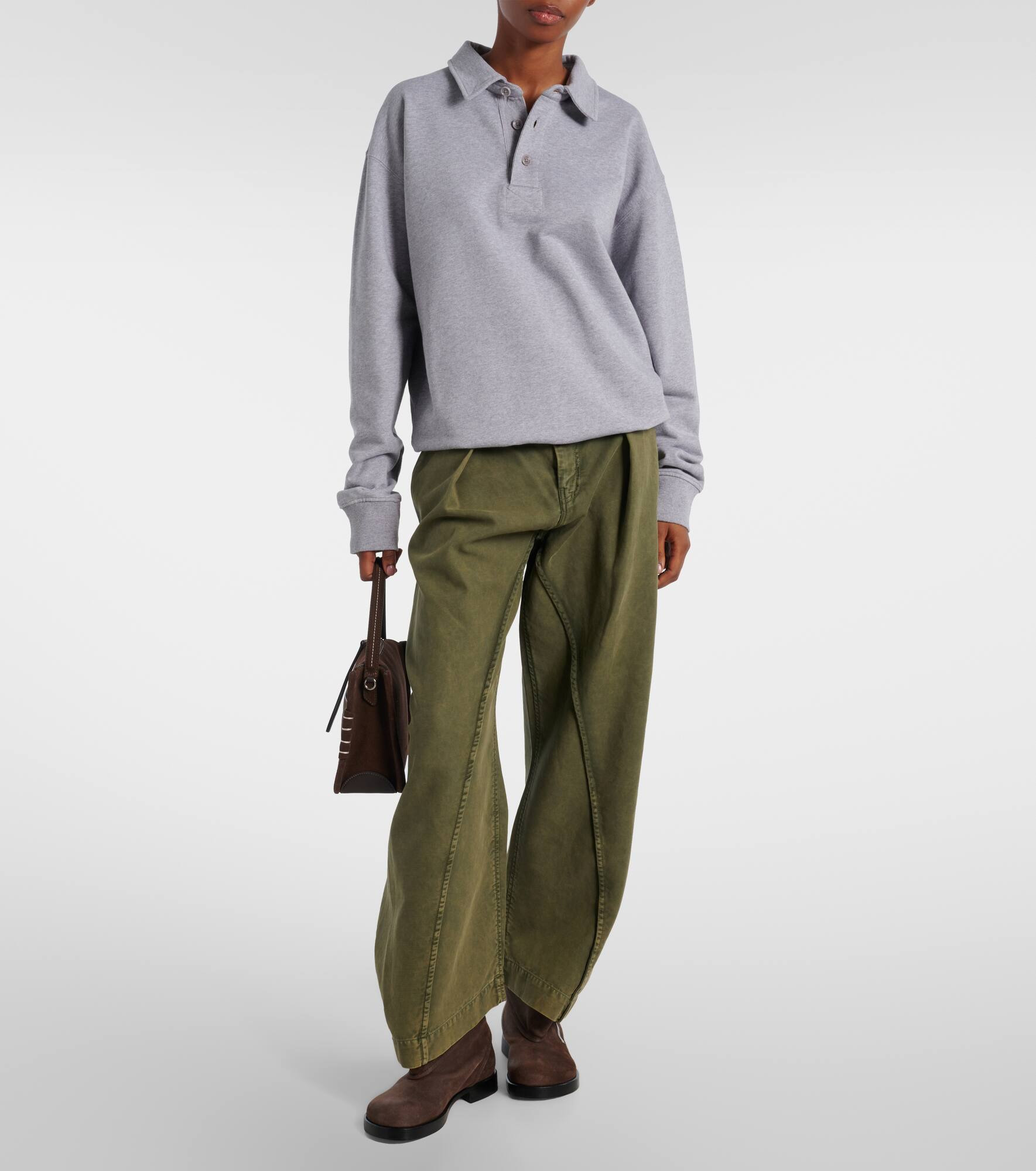 Embroidered cotton jersey sweatshirt - 2