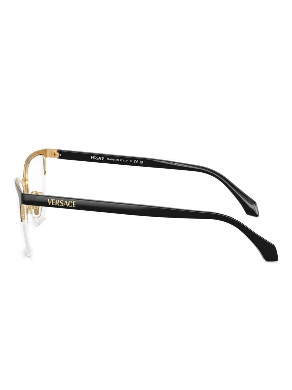 logo-print glasses - 3