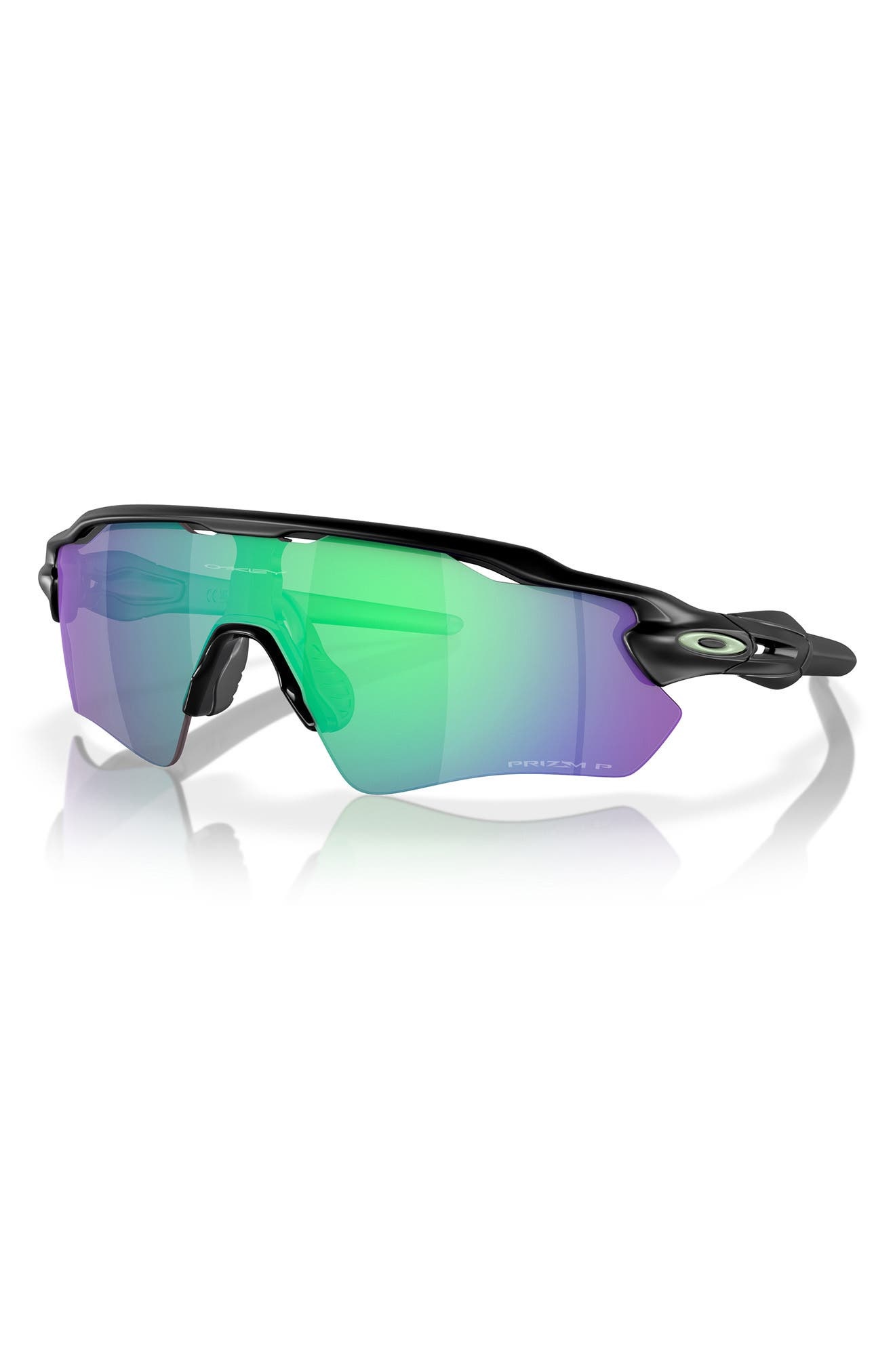 Oakley Radar® EV Path® Prizm™ Polarized Wrap Shield Sunglasses in Black Green at Nordstrom - 2