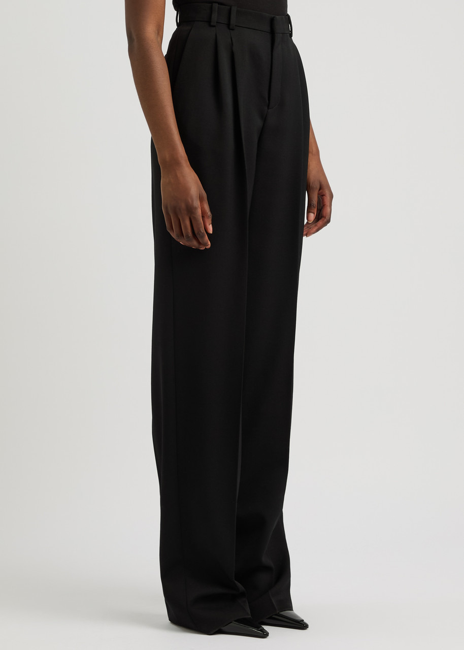 Saint Laurent Wide-leg Wool Trousers - 2