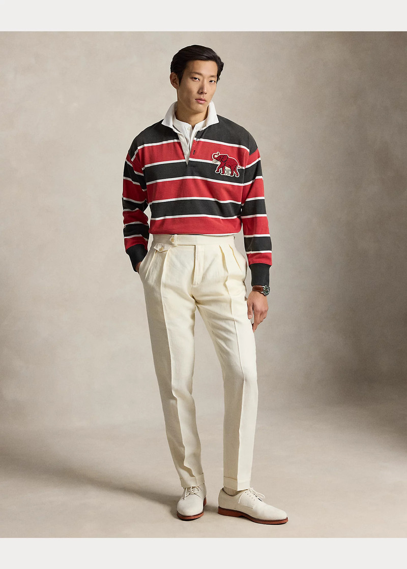 Vintage Fit Striped Jersey Rugby Shirt 3