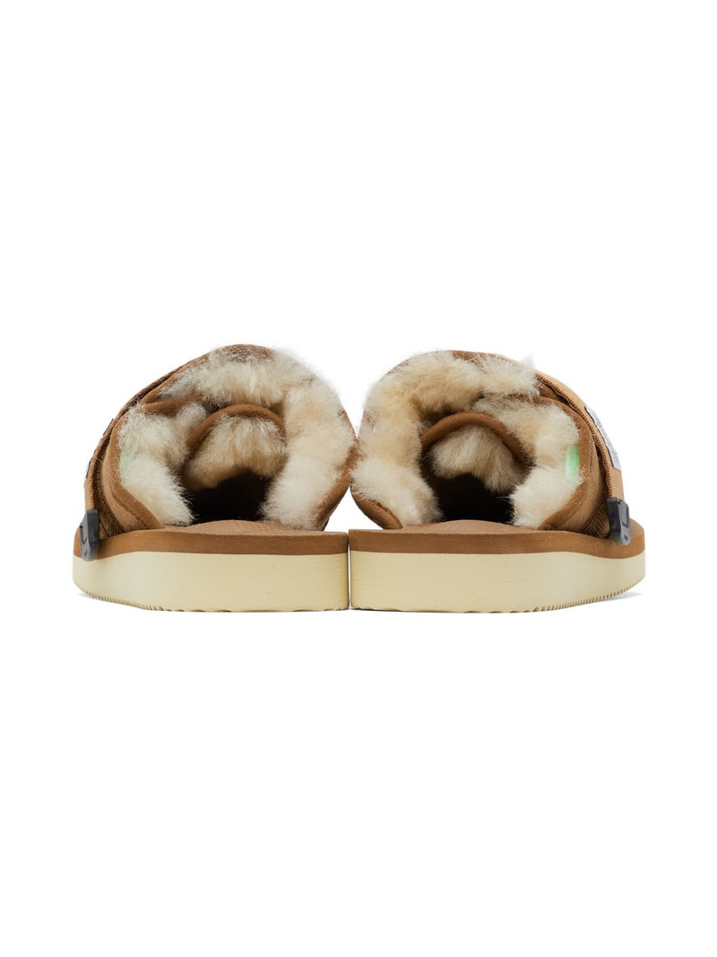 Brown Shearling ZAVO-M2ab Sandals 4