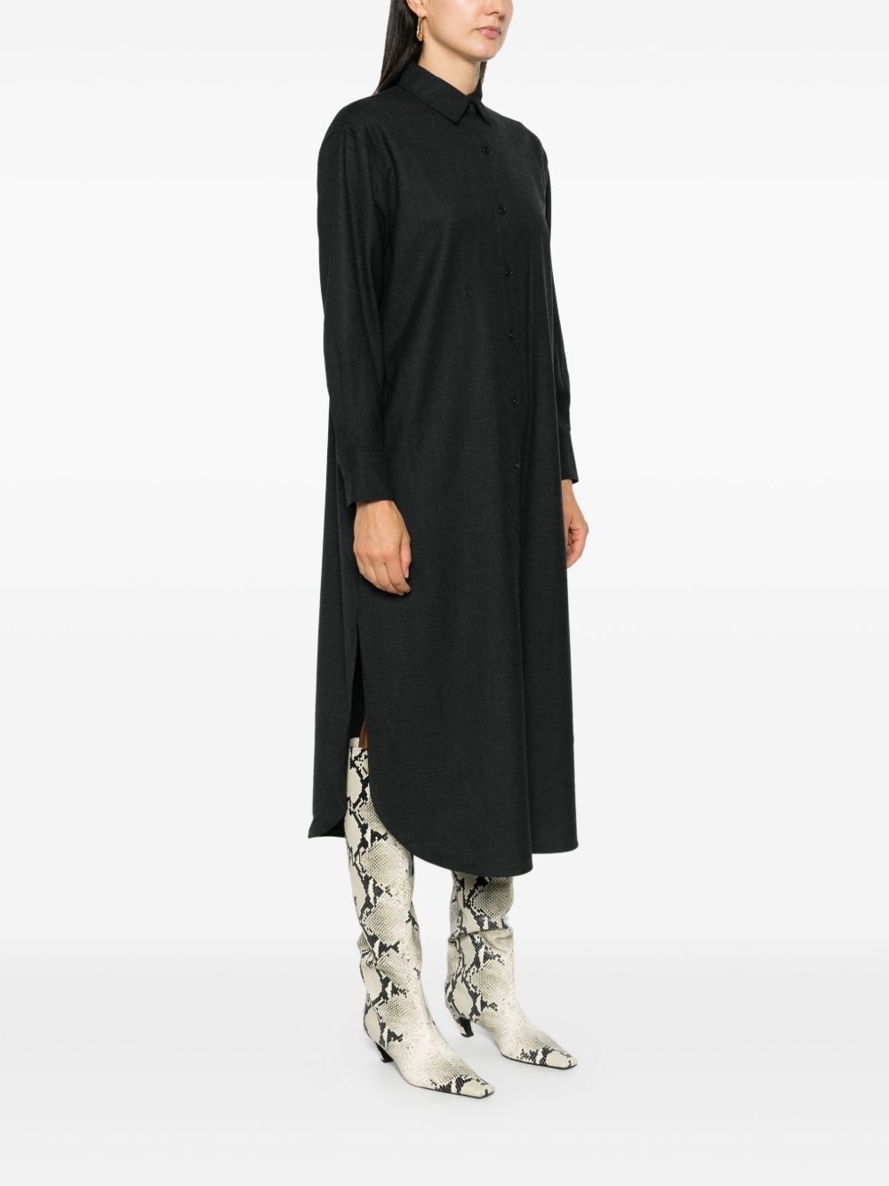 flannel shirt dress - 3