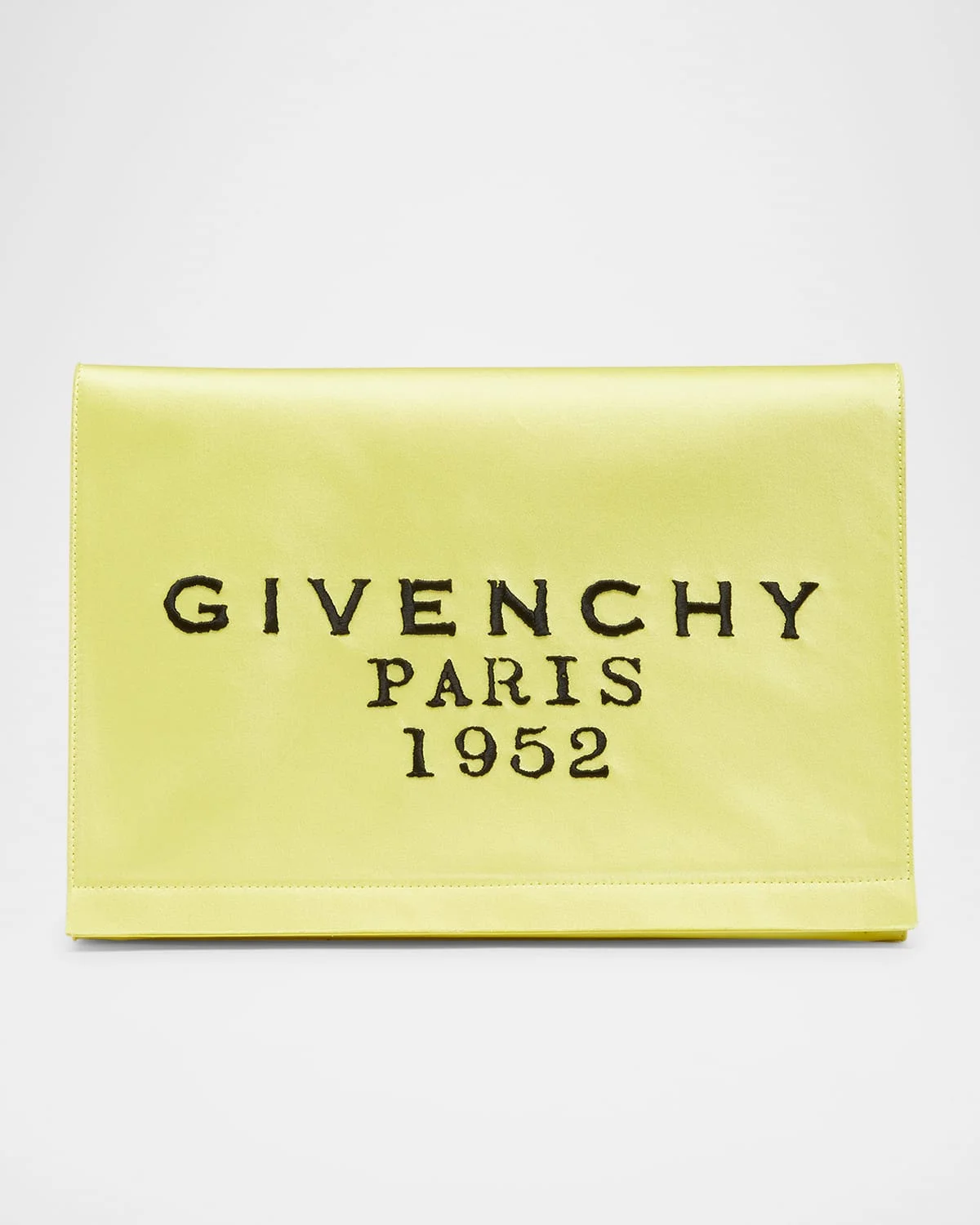 Pattern Pochette in Satin with Logo Embroidery - 1