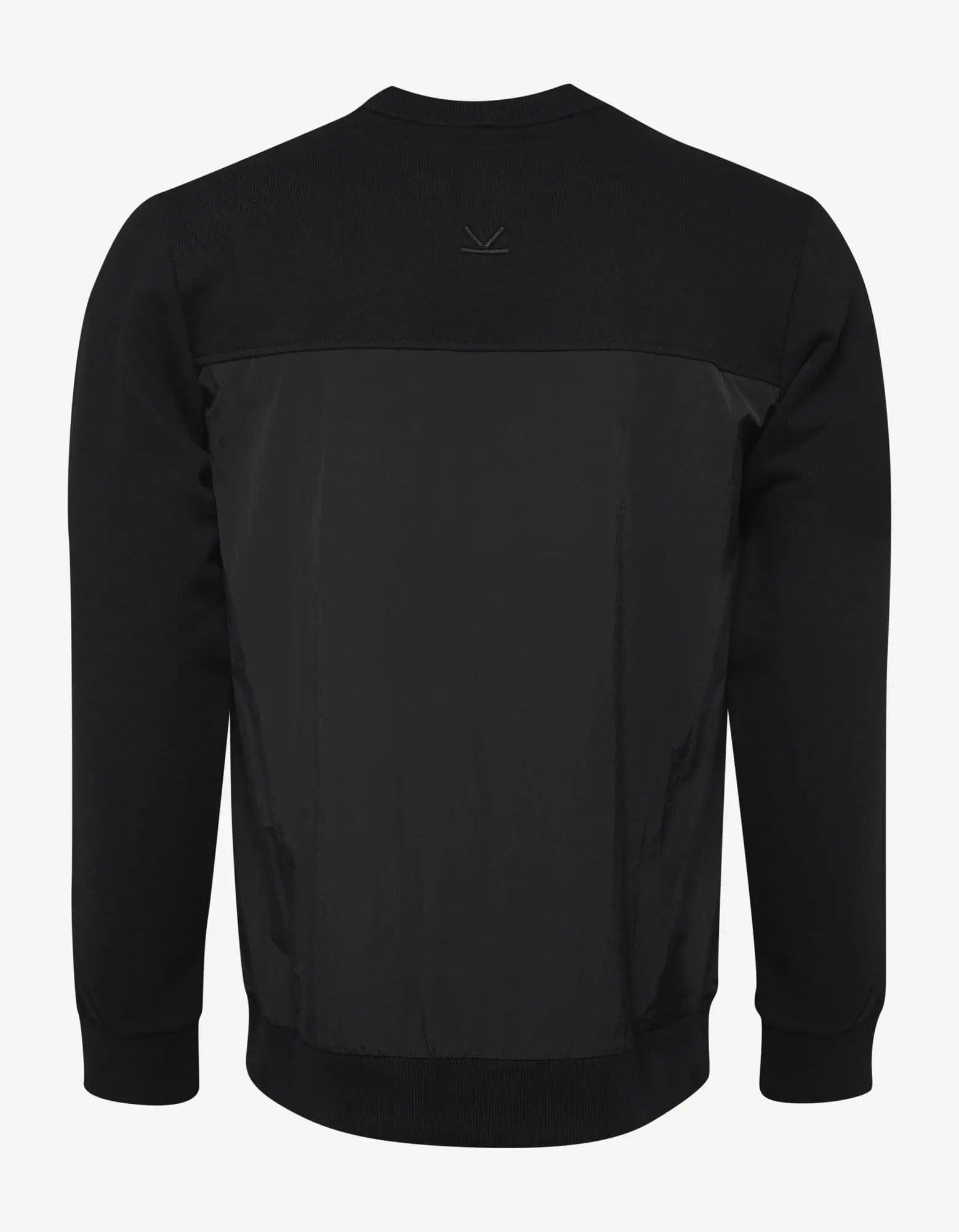Kenzo Black Nylon Panel Logo Sweatshirt - 2