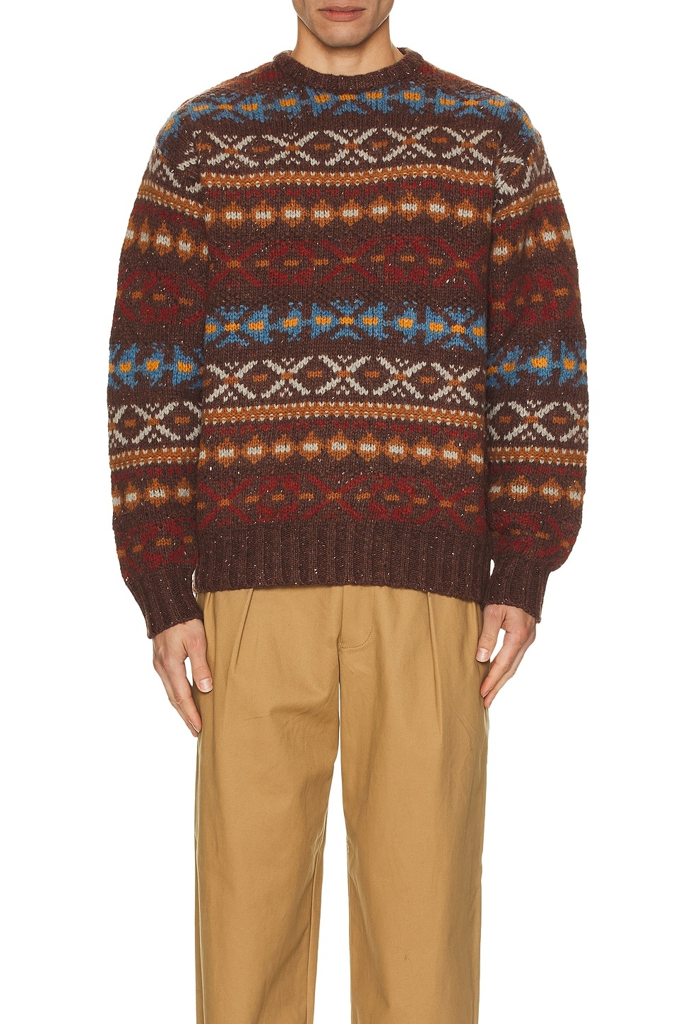 Crew Fair Isle Pattern 3g Sweater - 3