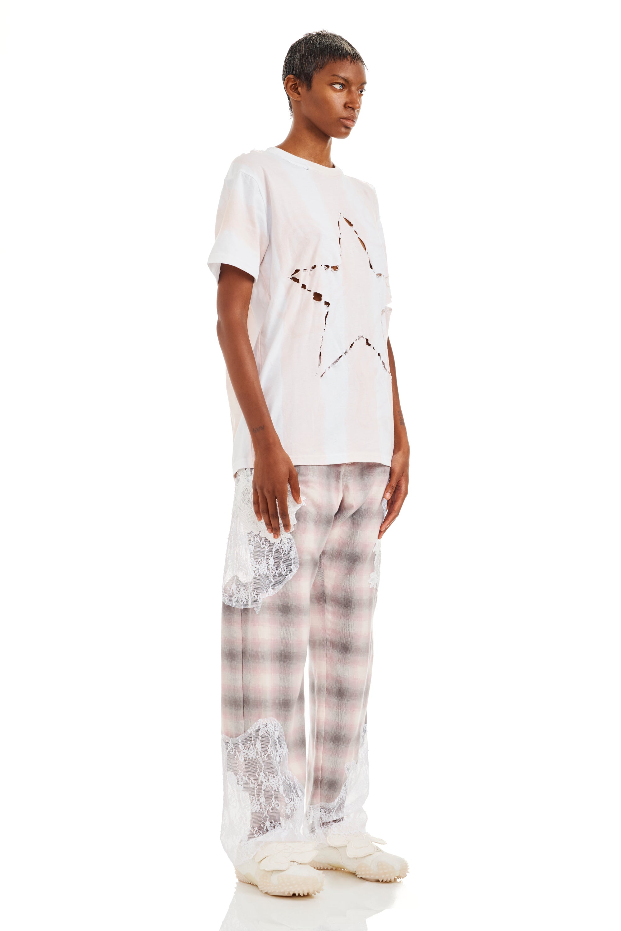 SAND STRIPE REMNANT STAR TEE - 4