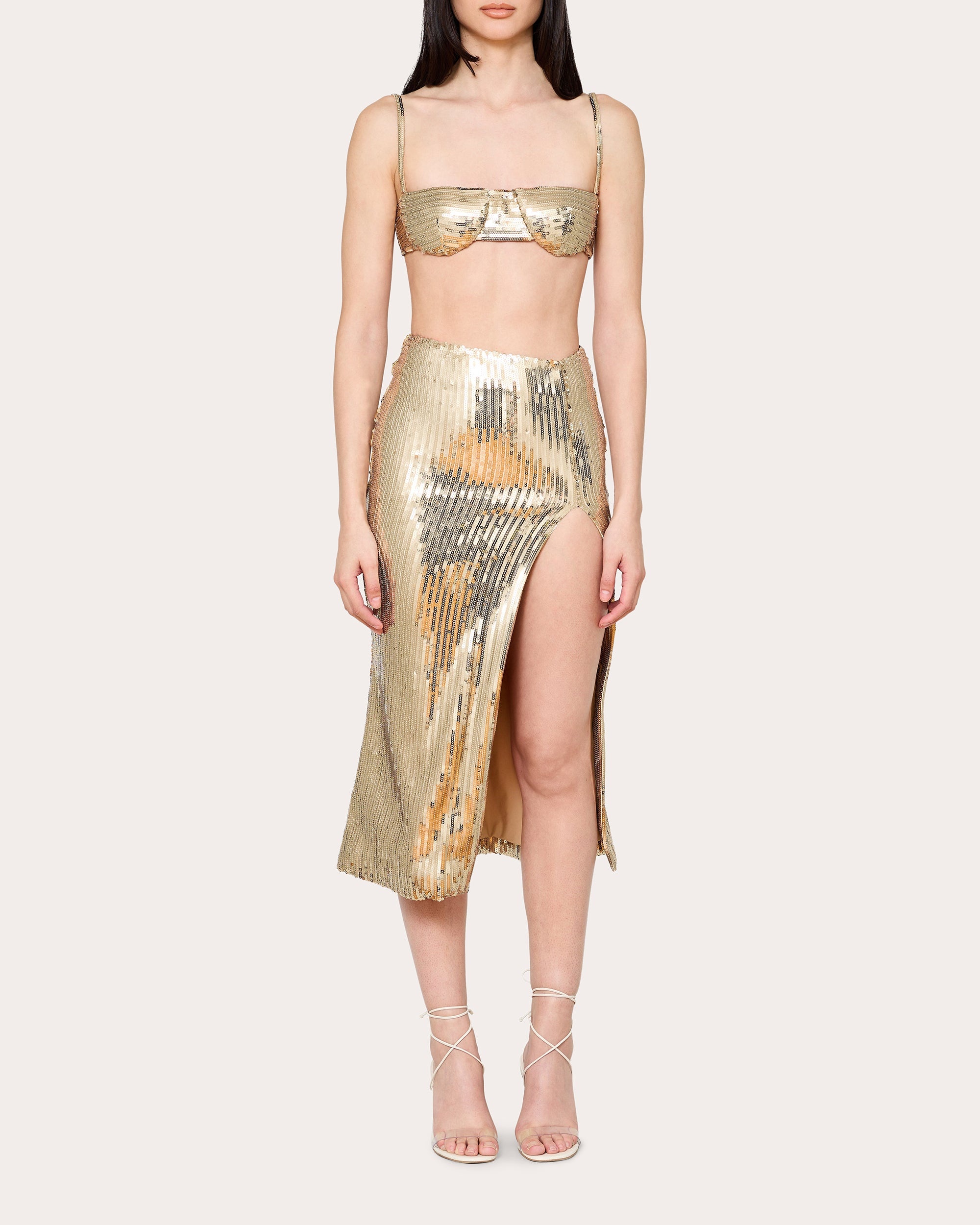 Sequin Midi Skirt - 1