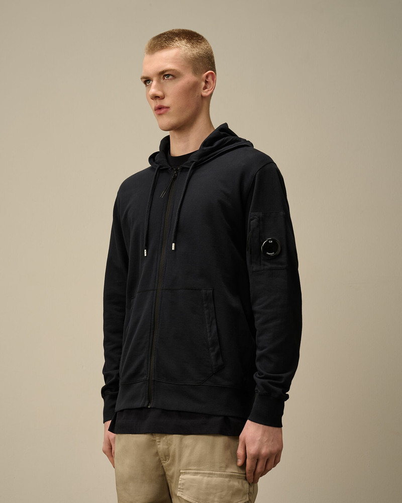 C.P. Company Light Fleece Full Zip Hooded Sweatshirt outlook