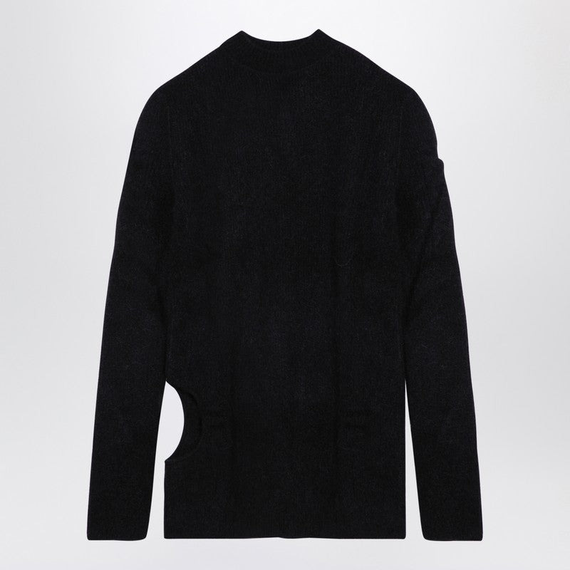 Rick Owens Black Alpaca-Blend Jumper Men - 1