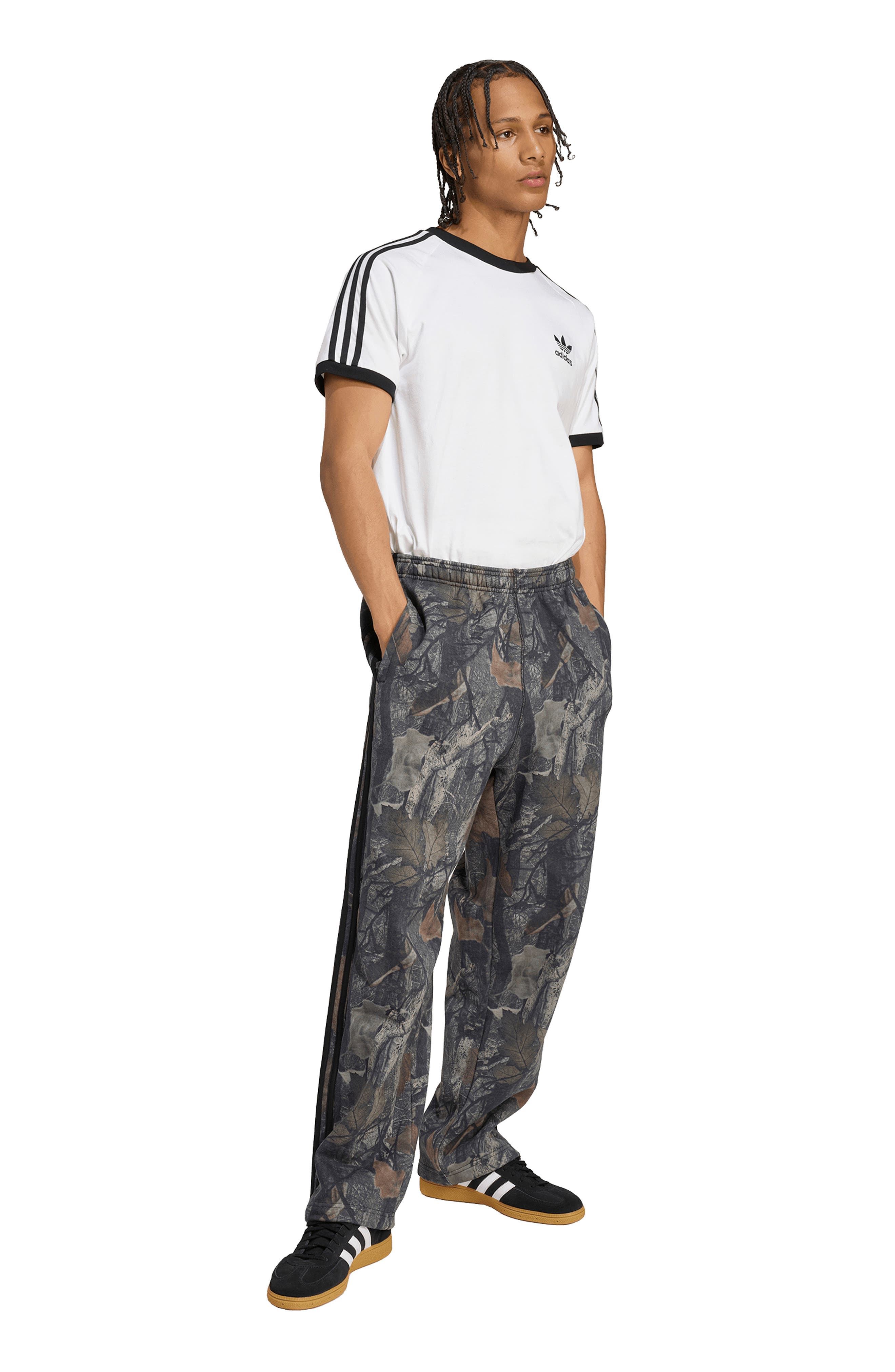 adidas Camo Fleece Sweatpants in Black at Nordstrom - 6