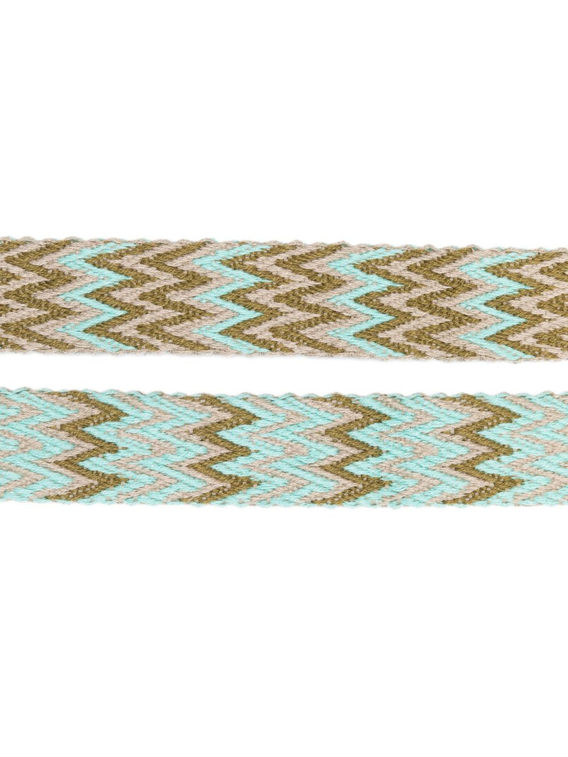 zigzag-knit tassel-detail belt 3