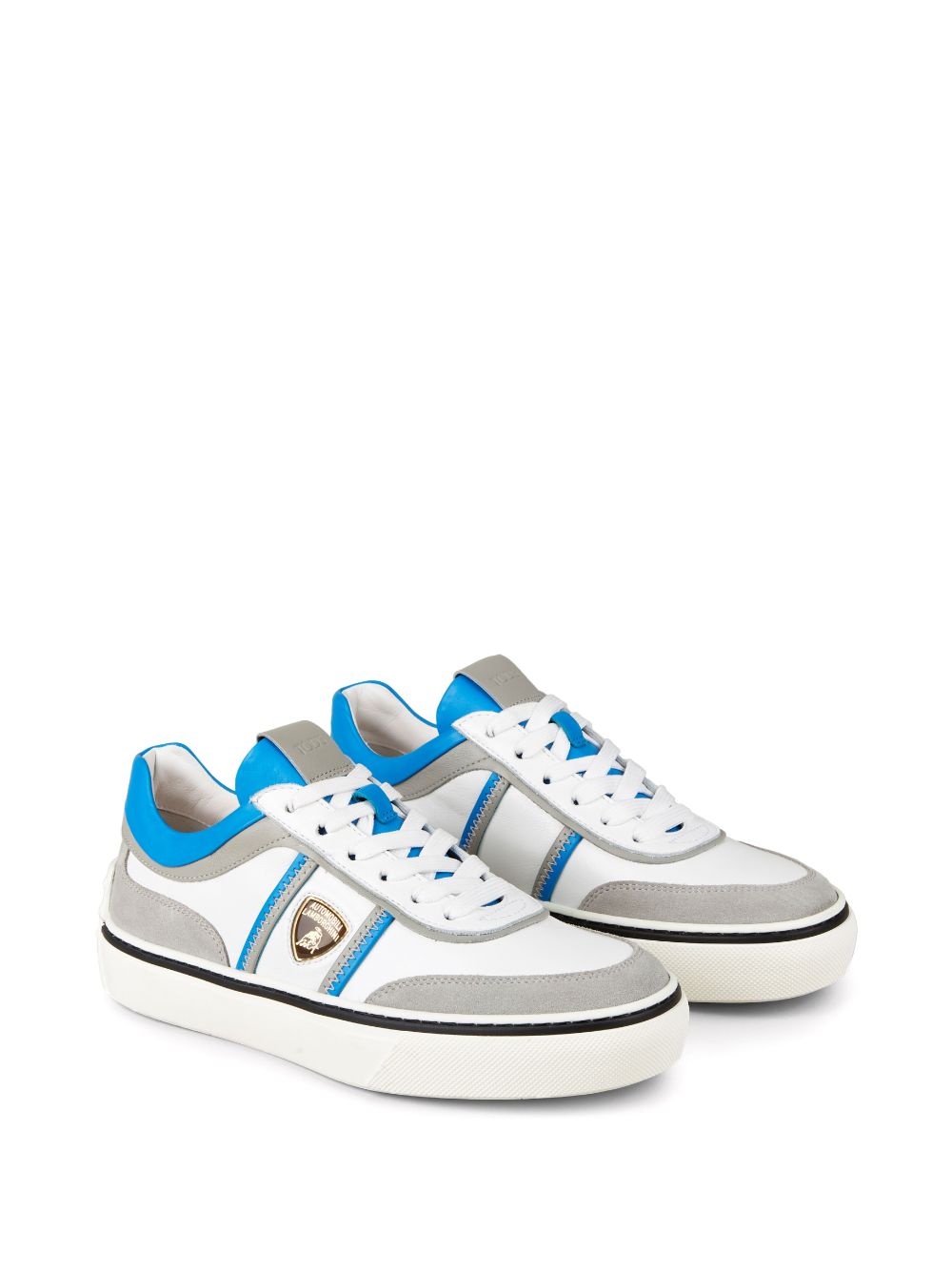 Automobili Lamborghini logo-debossed low-top sneakers - 2