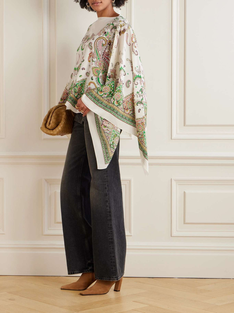 Etro Draped paisley-print silk-twill blouse Multi outlook