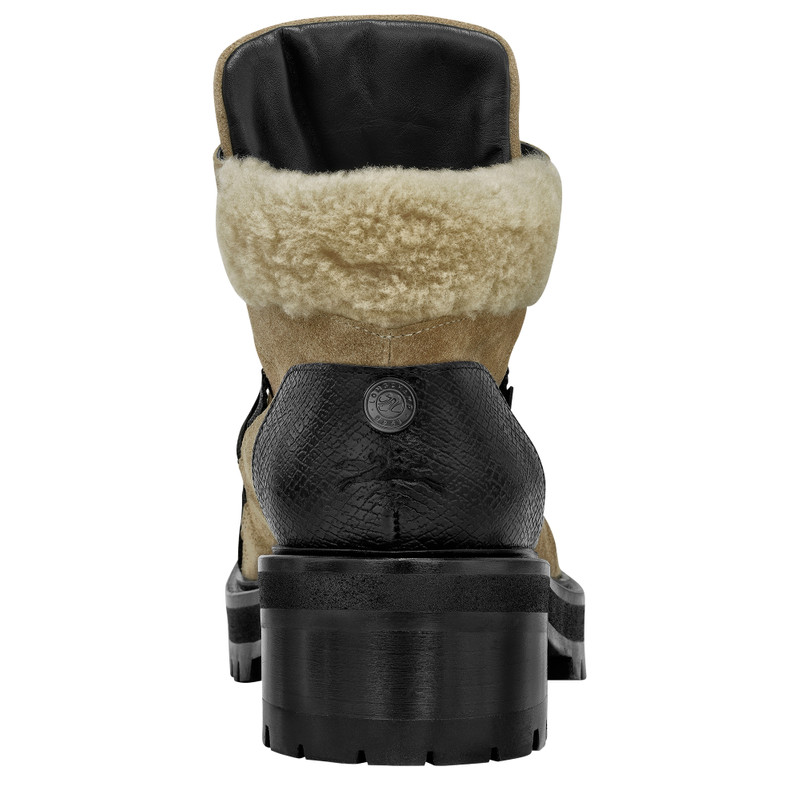 La Baroudeuse Low Boots Linen - Leather 3