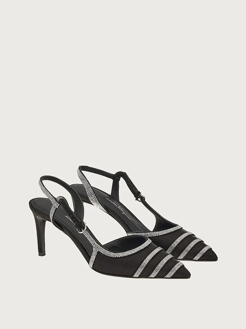 FERRAGAMO SLINGBACK WITH CRYSTALS outlook