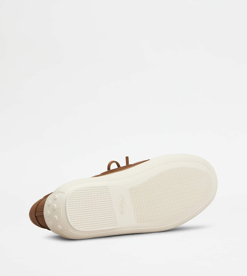 BOAT SHOES IN LEATHER - BROWN 4