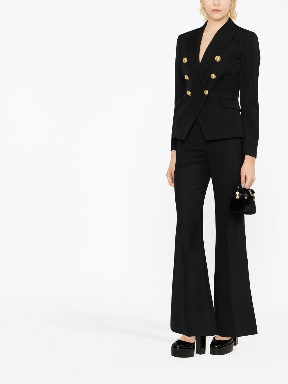double-breasted fitted jacket - 2