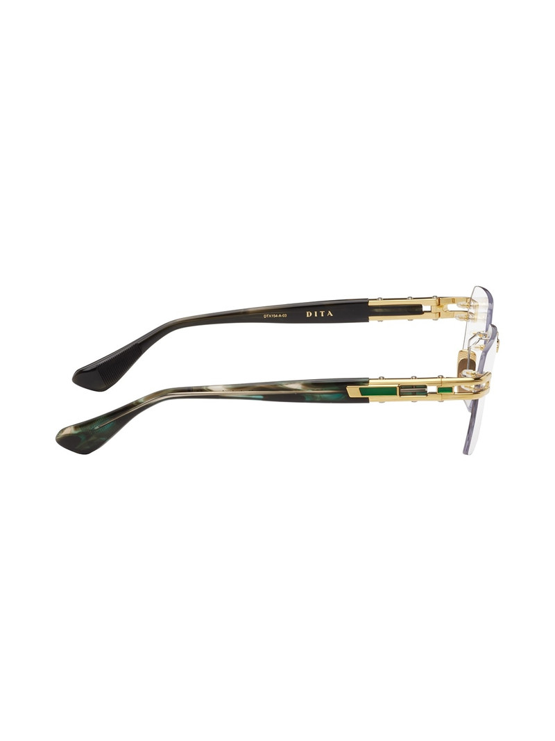 DITA Gold & Black META-EVO RX Glasses outlook