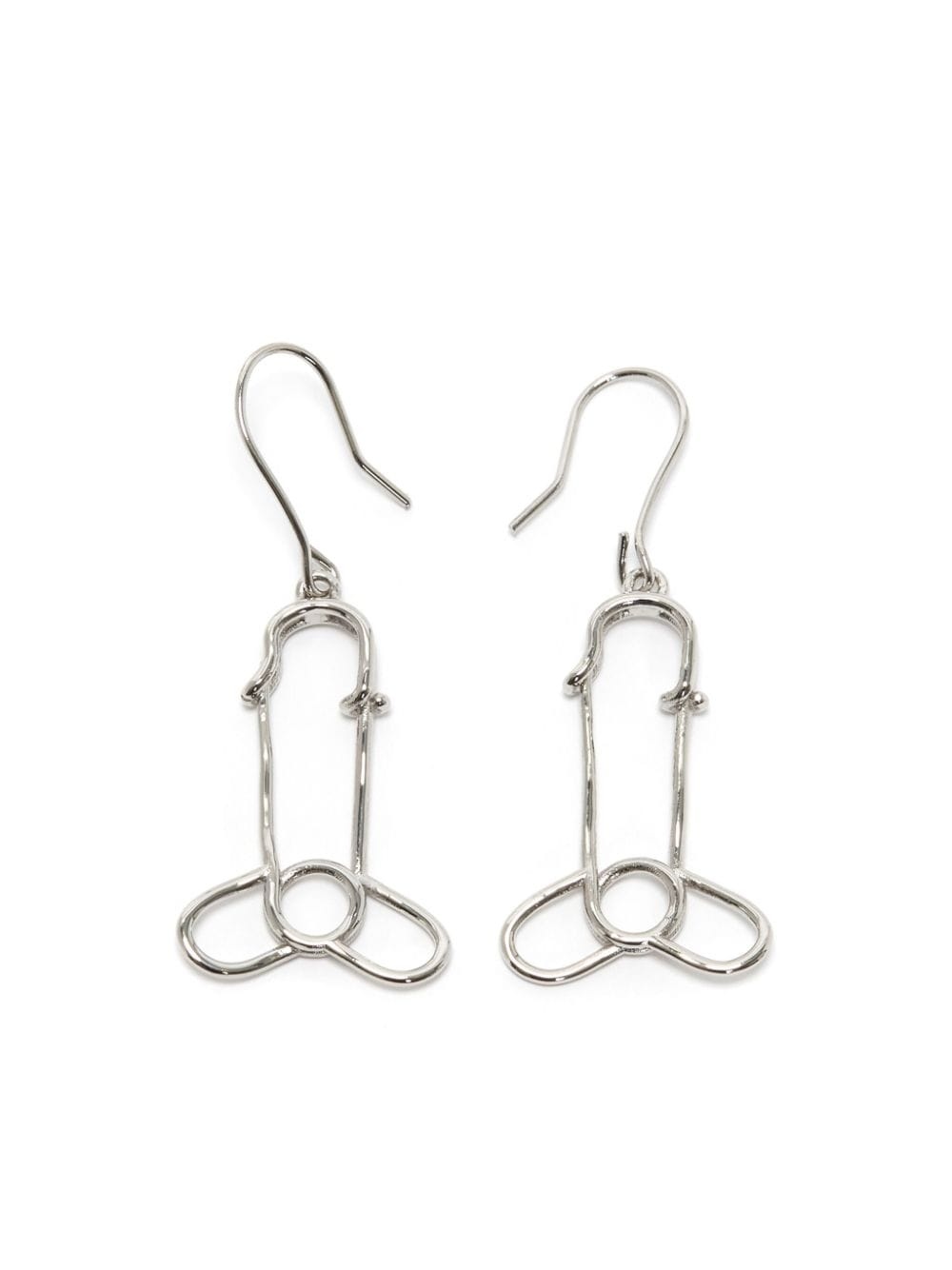 safety-pin pendant earrings - 1