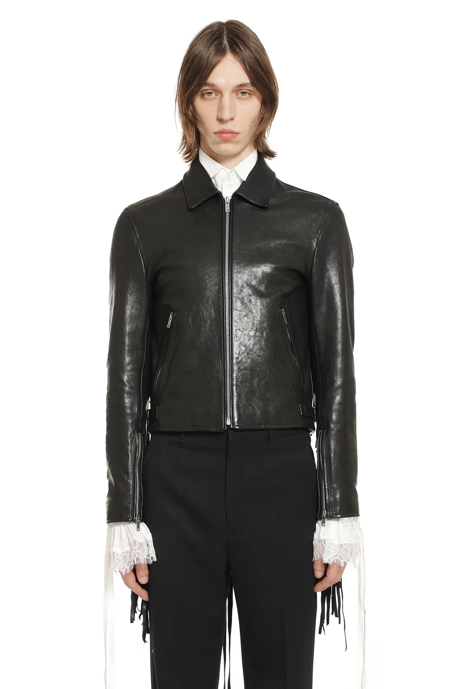Karlo Fringed Biker Jacket - 1