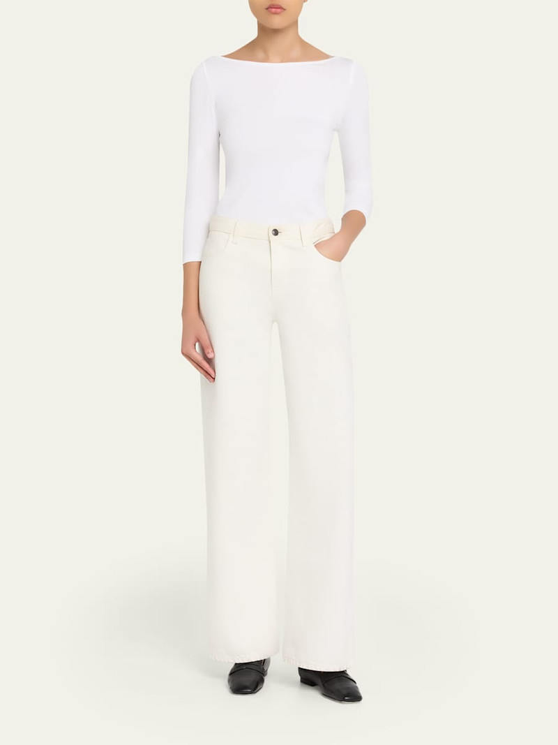 Wolford Cordoba Boatneck Stretch Cotton Top outlook