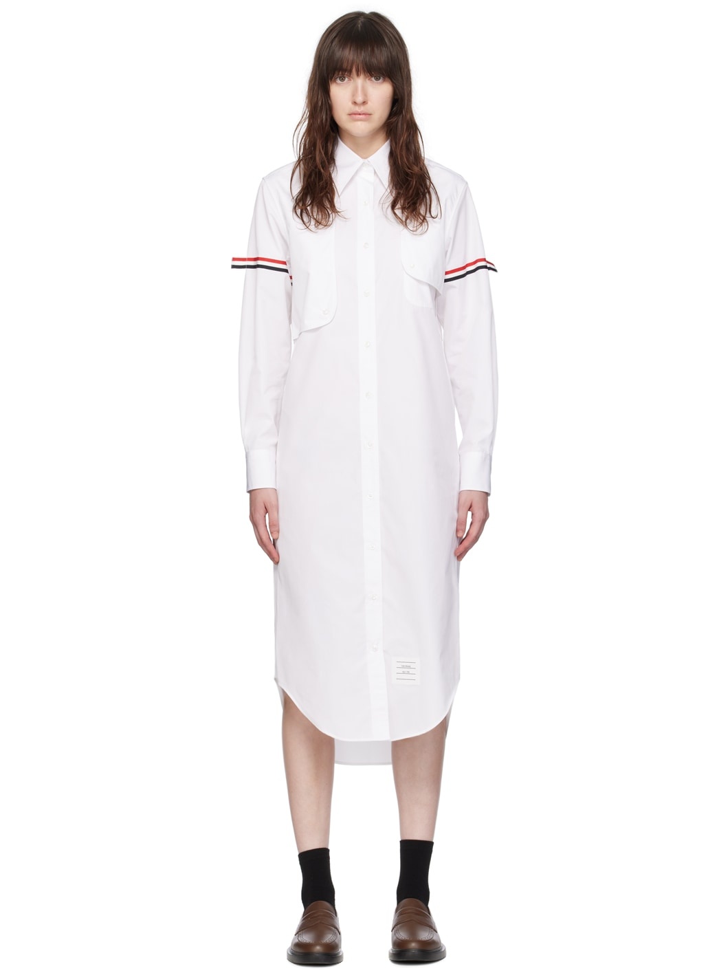 White Armband Maxi Dress - 1