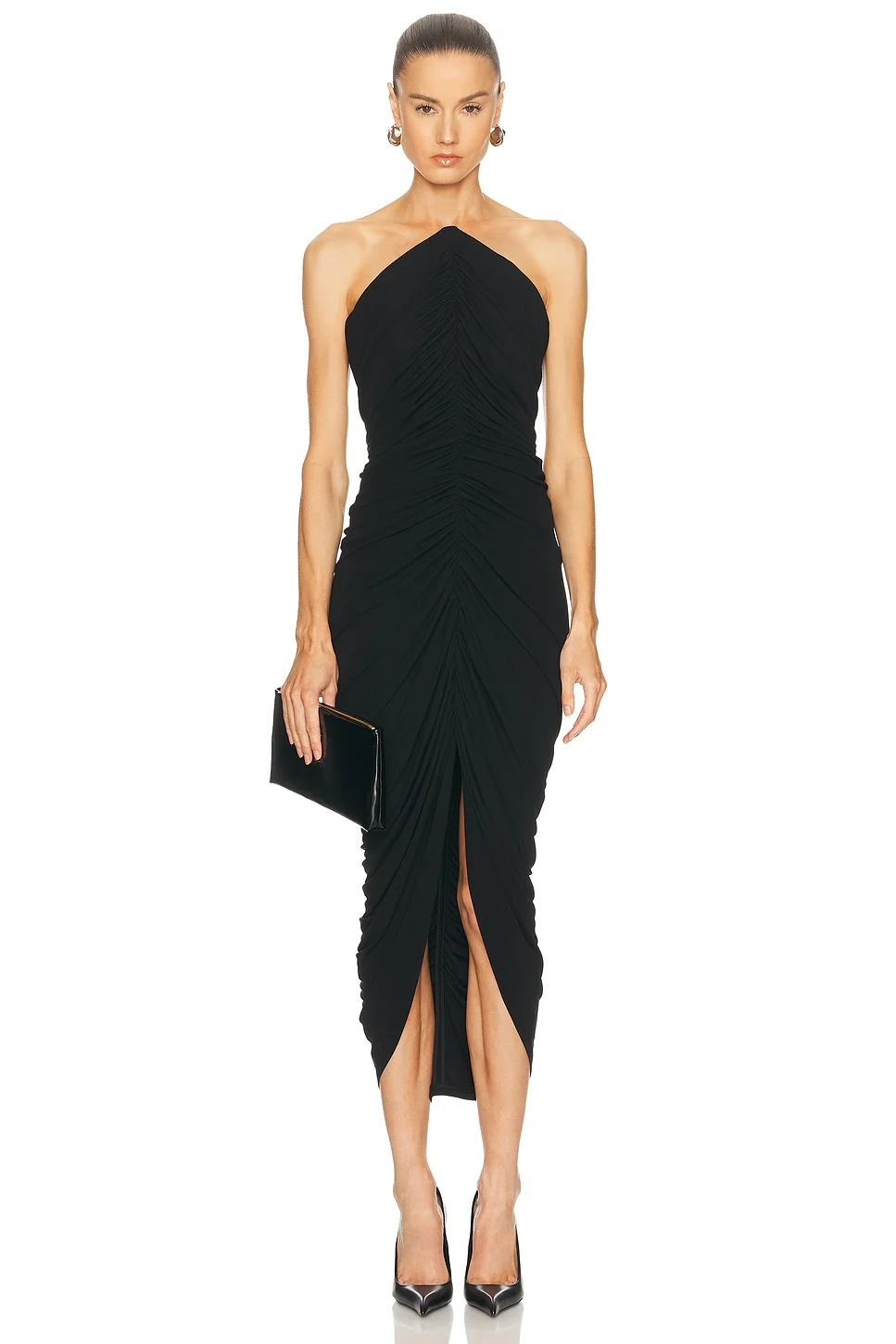 Structured Bodice Midi Dress - 1