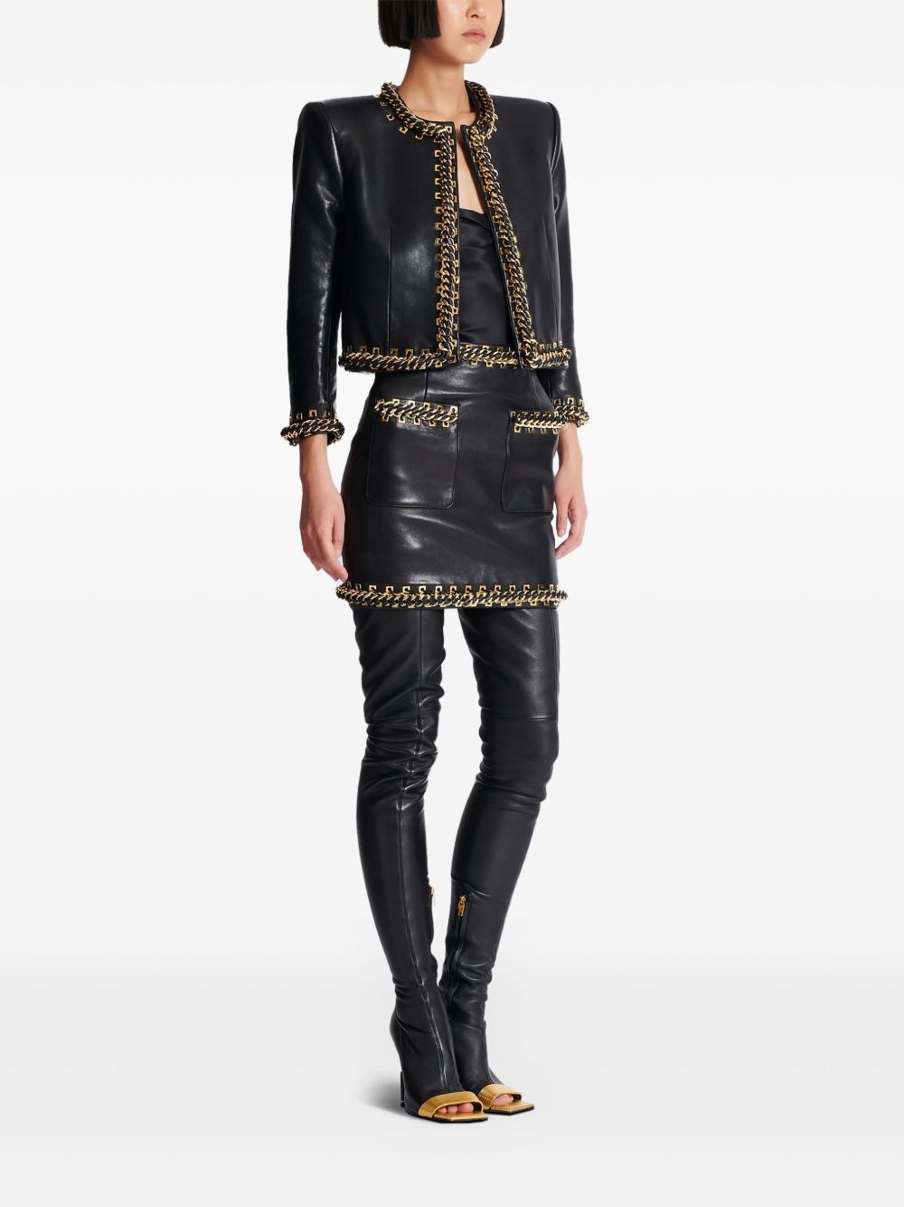 chain detailing jacket - 3