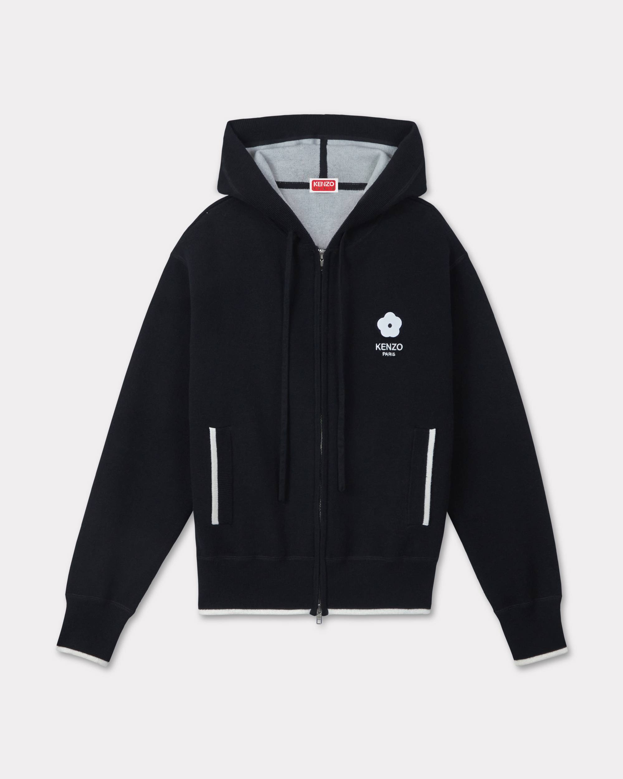 'Boke 2.0' zipped embroidered hoodie - 1