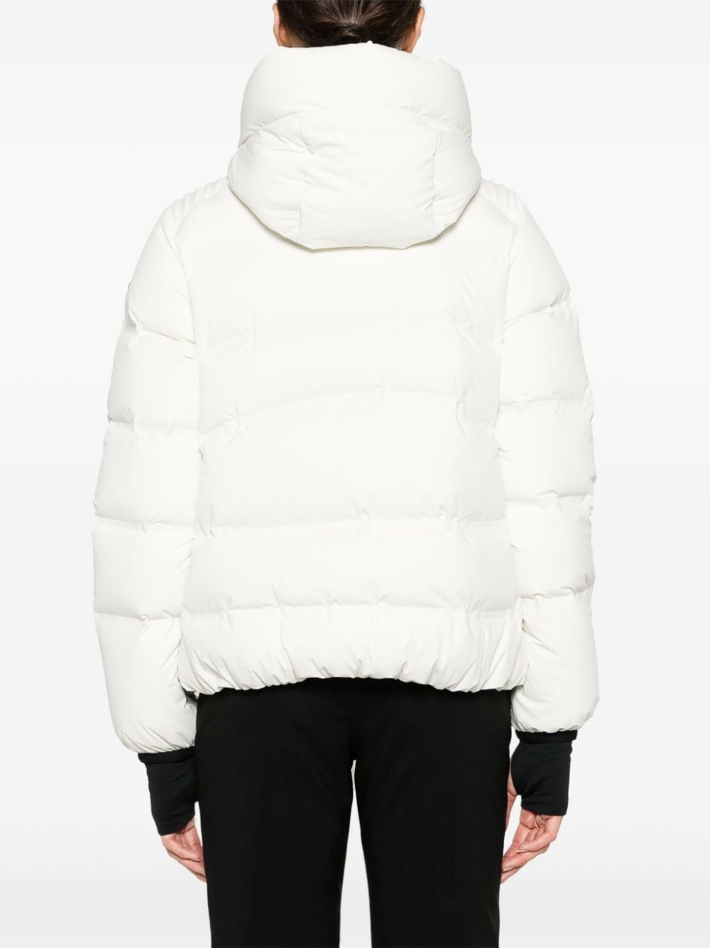 Suisses logo-print puffer jacket - 4