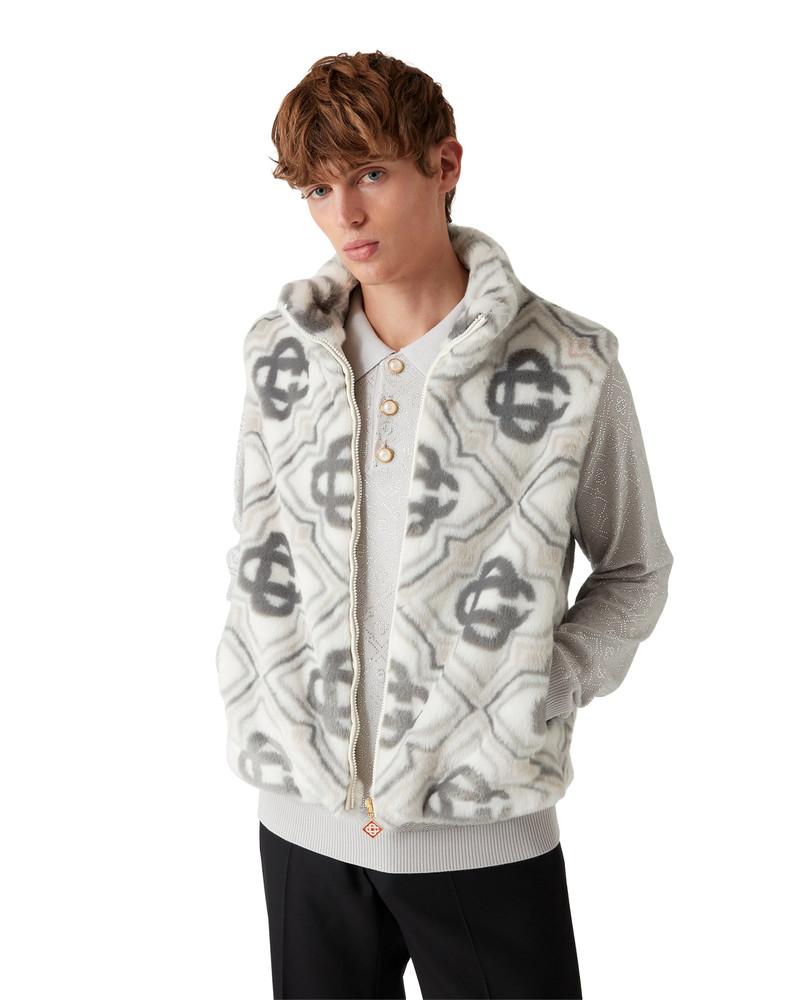 Faux Fur Monogram Gilet | Casablanca Paris 5