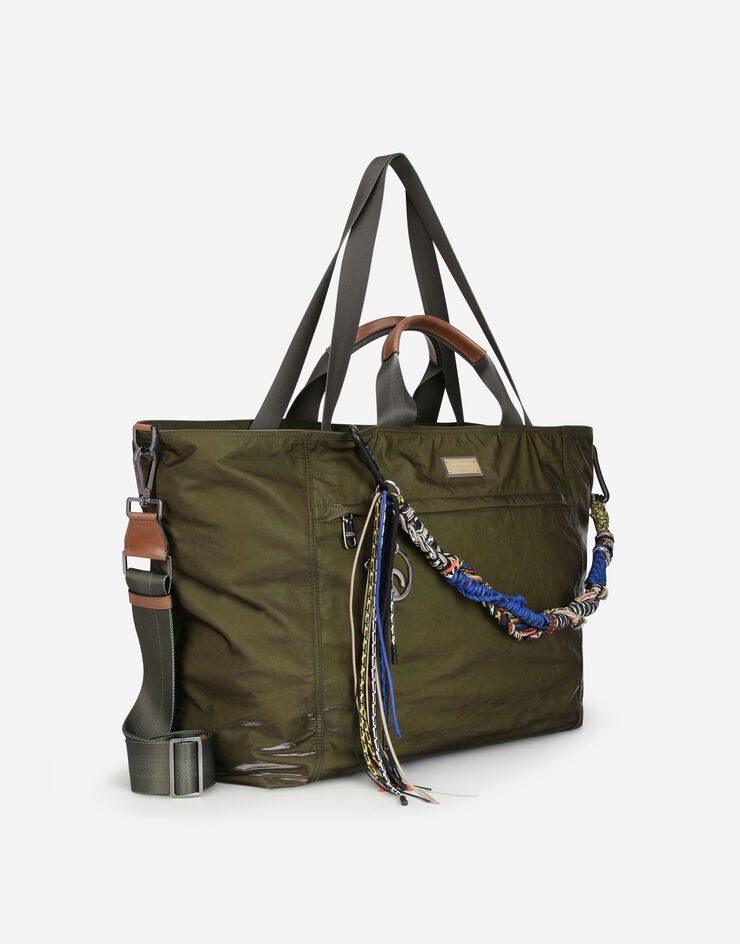 Nero Sicilia dna nylon travel bag with branded tag - 5