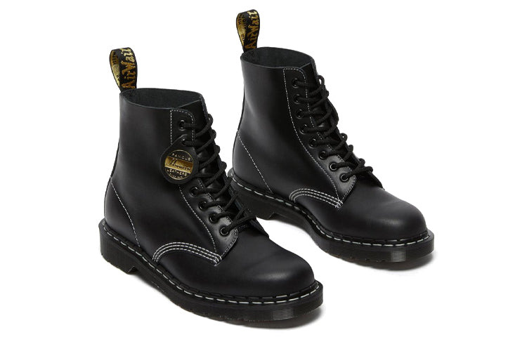 Dr.Martens 1460 Pascal Made in England Cavalier Leather Lace Up Boots 'Black Cavalier' 26713001 - 3