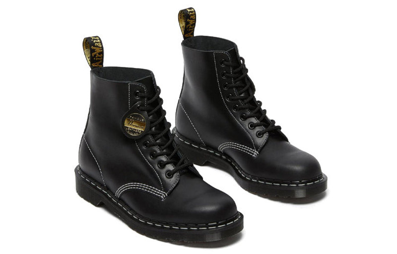Dr.Martens 1460 Pascal Made in England Cavalier Leather Lace Up Boots 'Black Cavalier' 26713001 3
