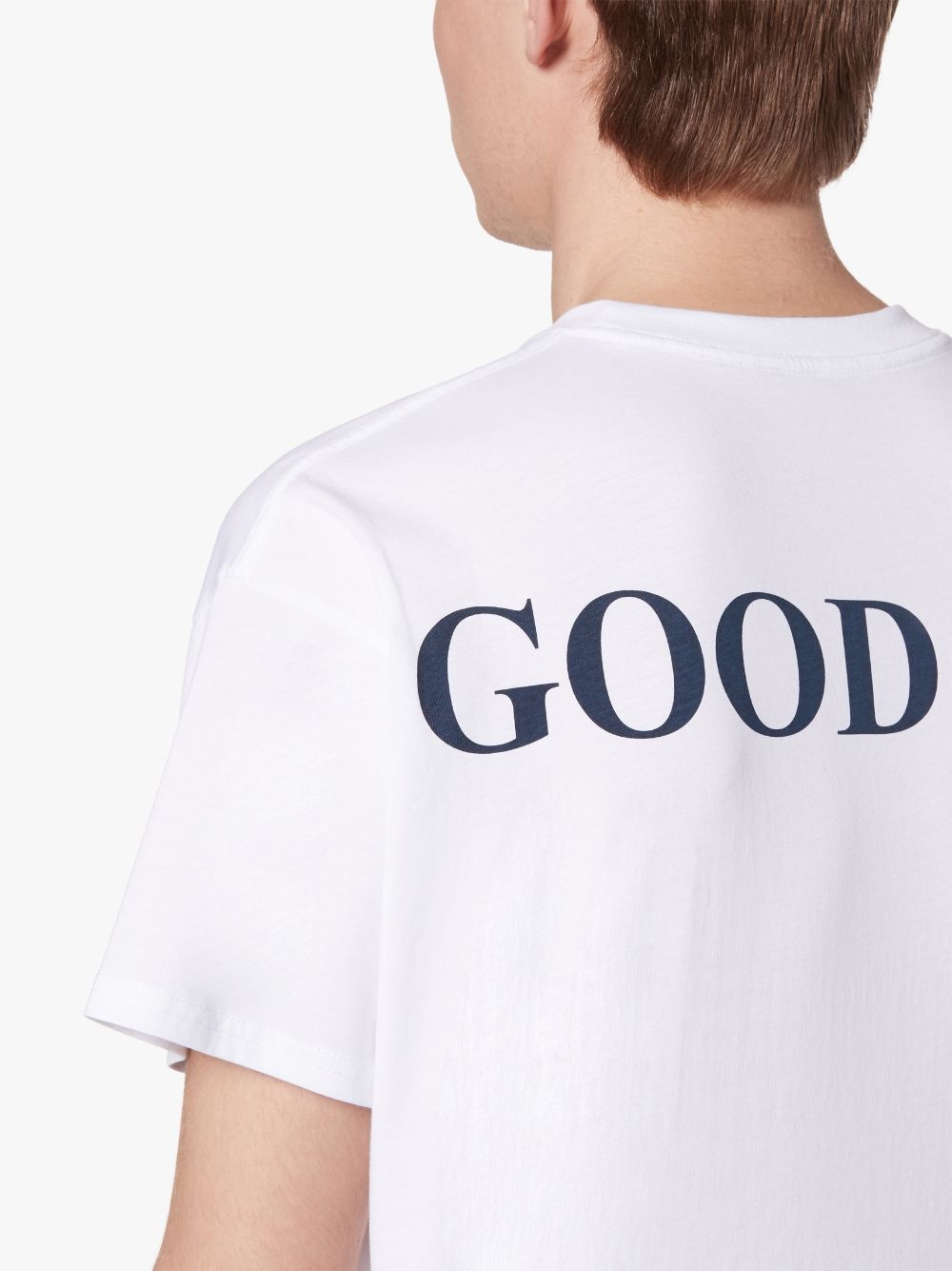 HELLO X GOODBYE WHITE COTTON T-SHIRT - 6