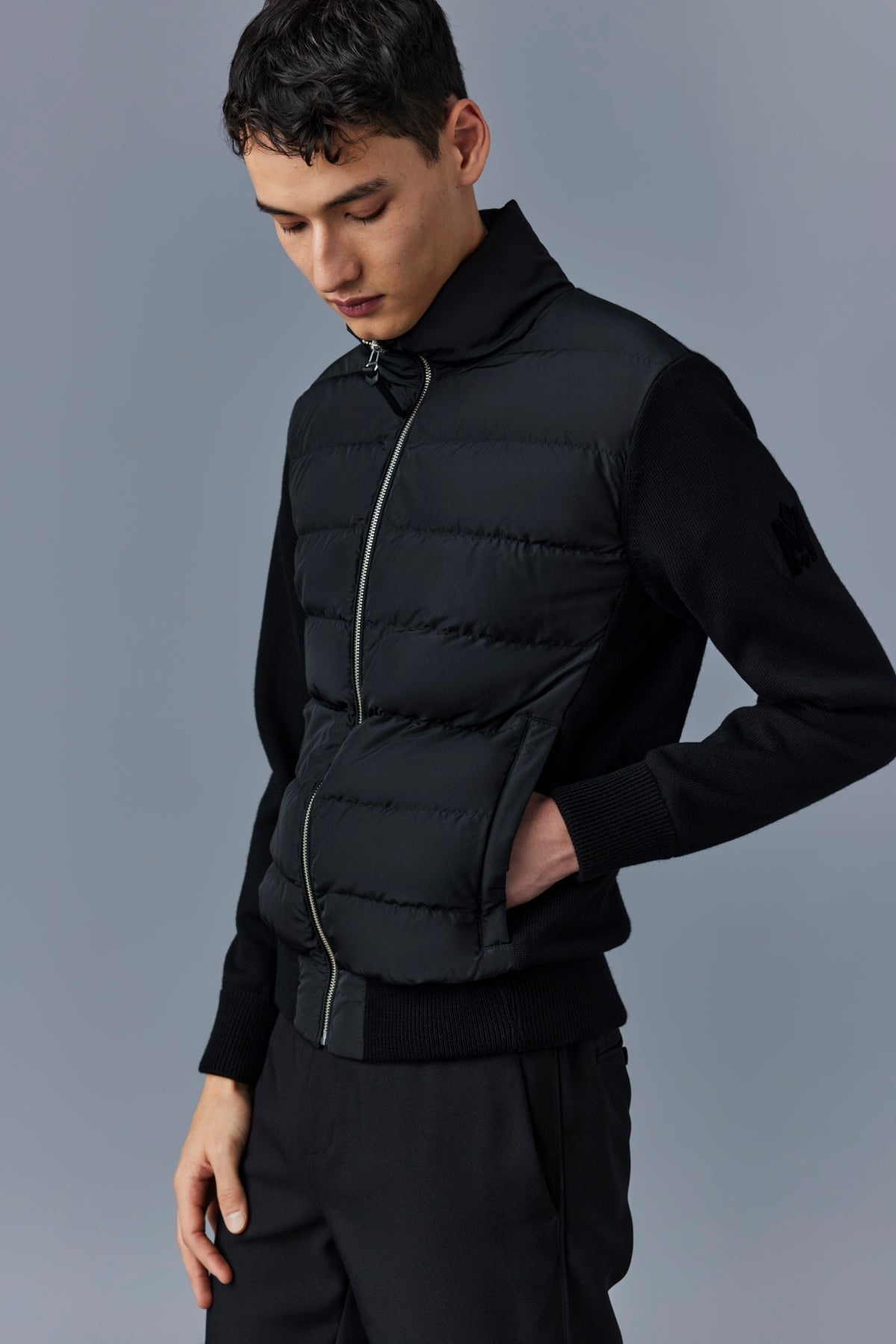 HANEY hybrid light down sweater - 5