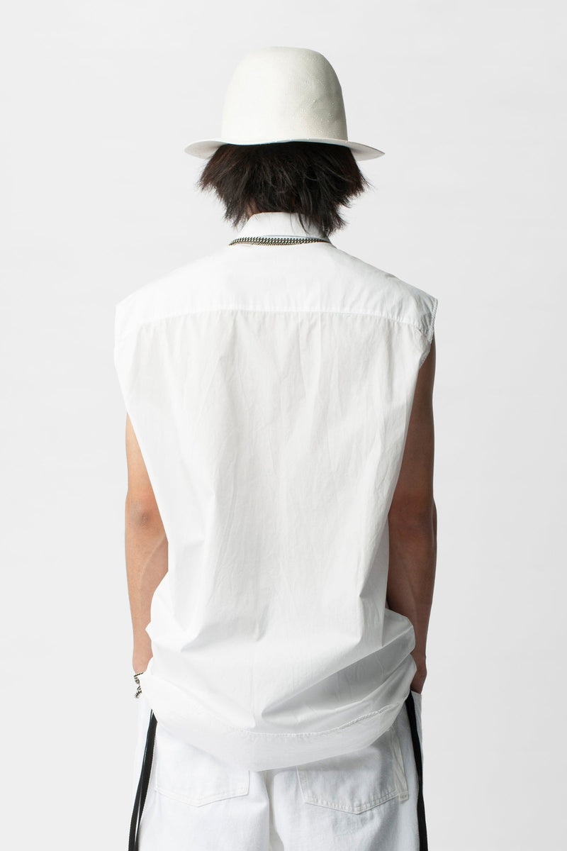 Dorian Sleeveless High Comfort Long Shirt - 3