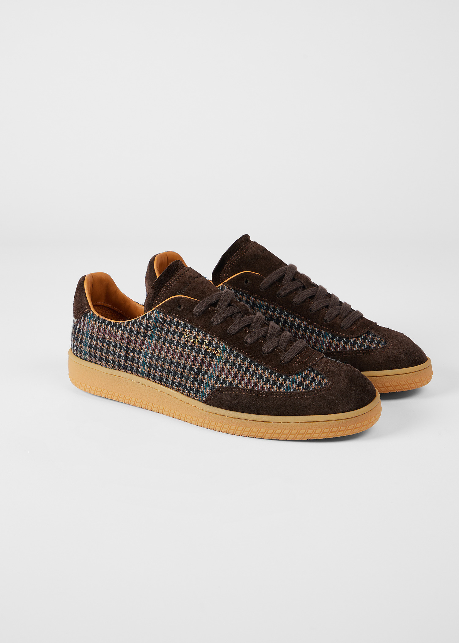 Brown Tweed 'Como' Trainers - 4
