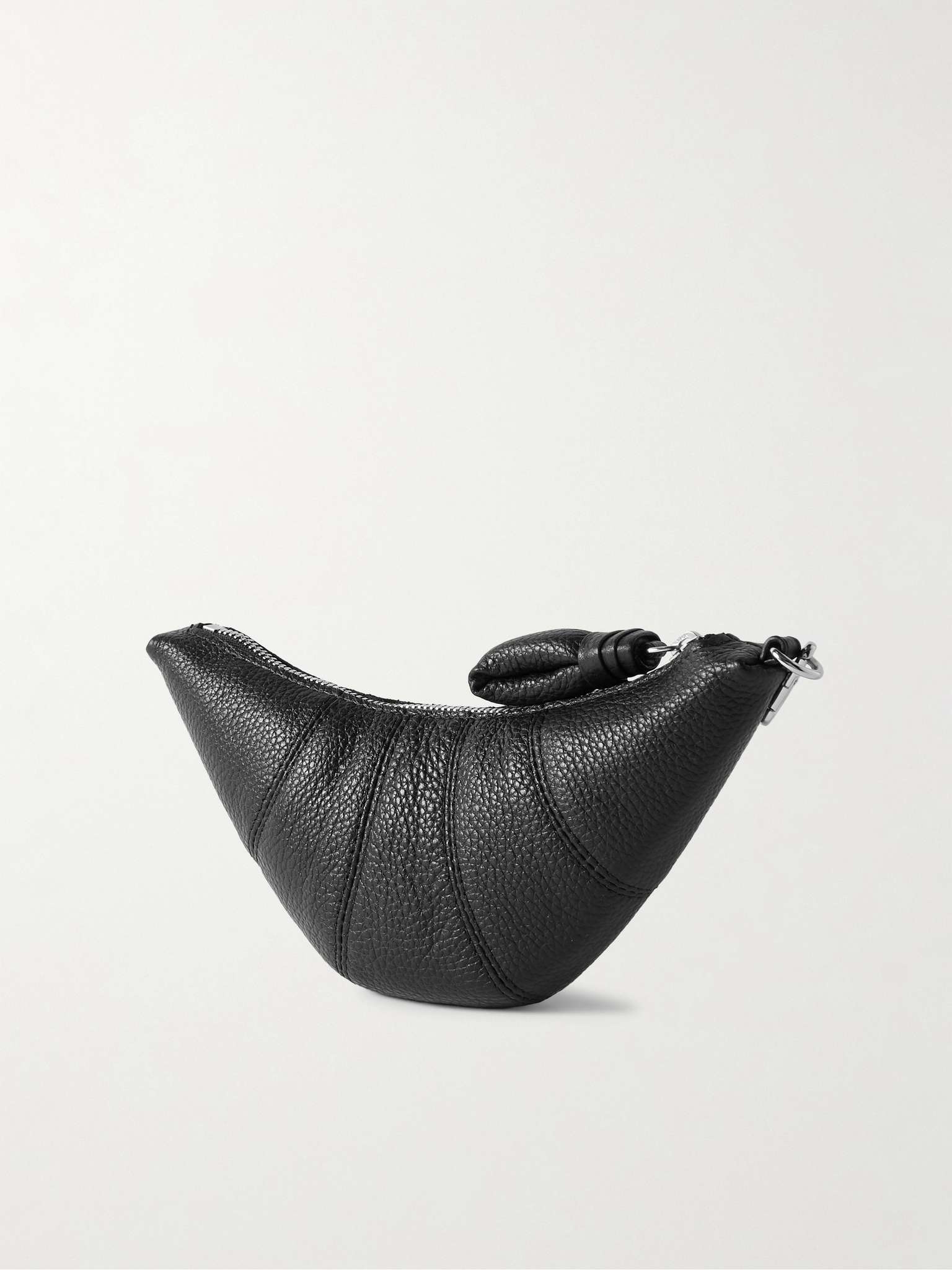 Croissant Full-Grain Leather Pouch - 4