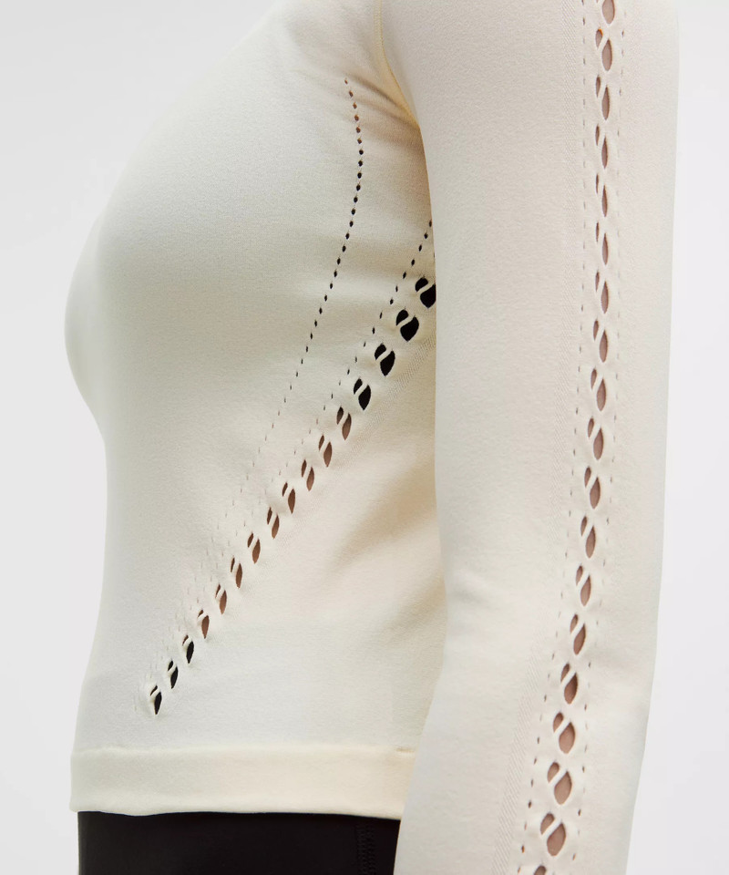 RevealKnit Eyelet Crewneck Long-Sleeve Shirt 6